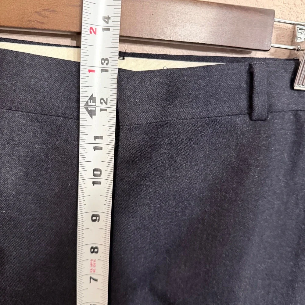 John Alexander Mens Dark Navy 100% Pure Wool Flat Front Pants Made in USA 32x28